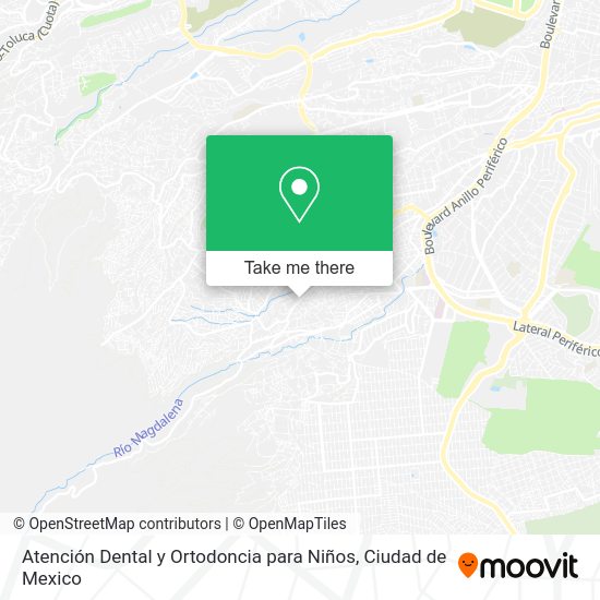 Mapa de Atención Dental y Ortodoncia para Niños