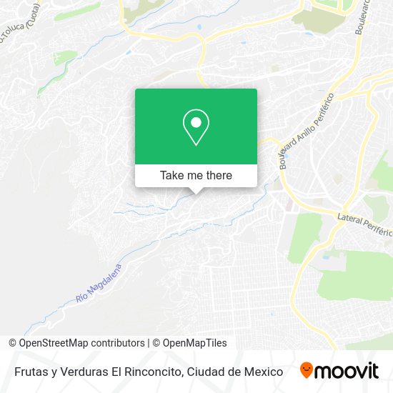 Mapa de Frutas y Verduras El Rinconcito