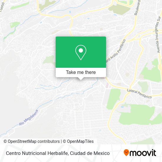 Mapa de Centro Nutricional Herbalife