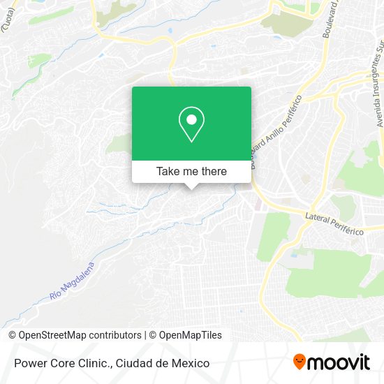 Mapa de Power Core Clinic.