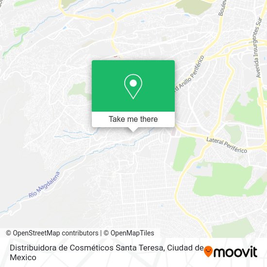Mapa de Distribuidora de Cosméticos Santa Teresa