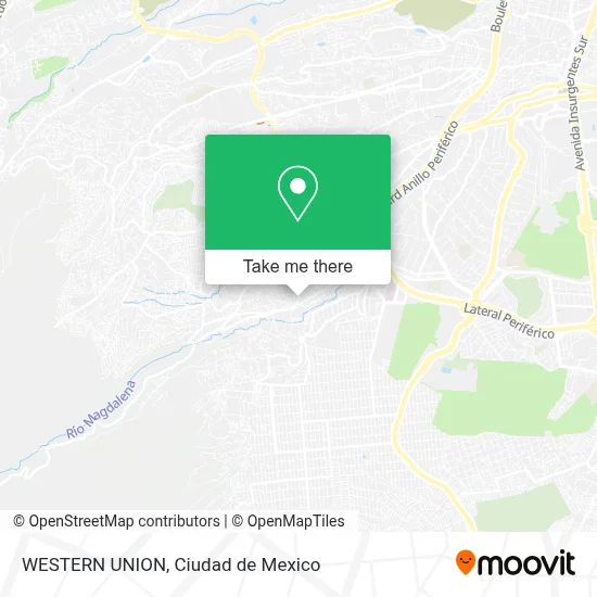 WESTERN UNION map