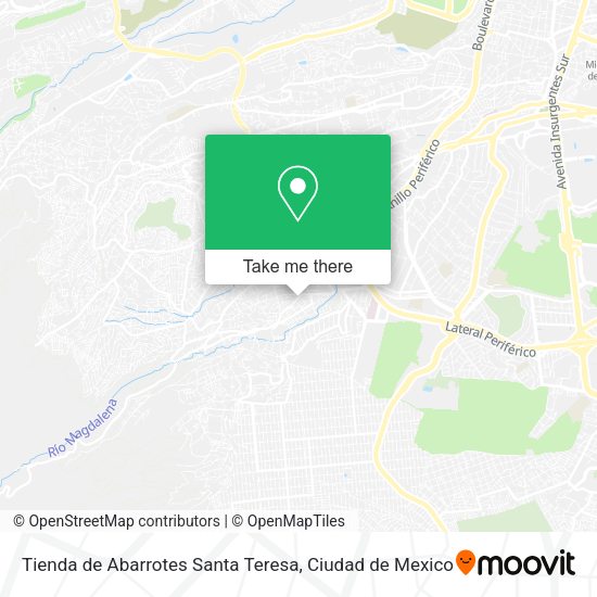 Tienda de Abarrotes Santa Teresa map