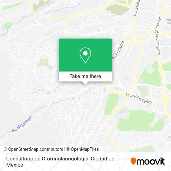 Consultorio de Otorrinolaringología map