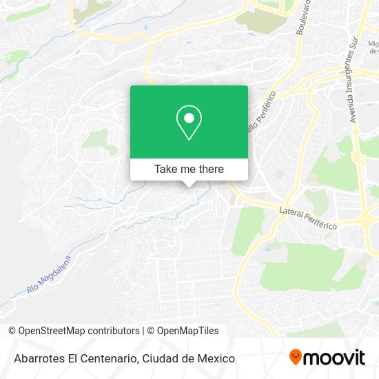 Mapa de Abarrotes El Centenario