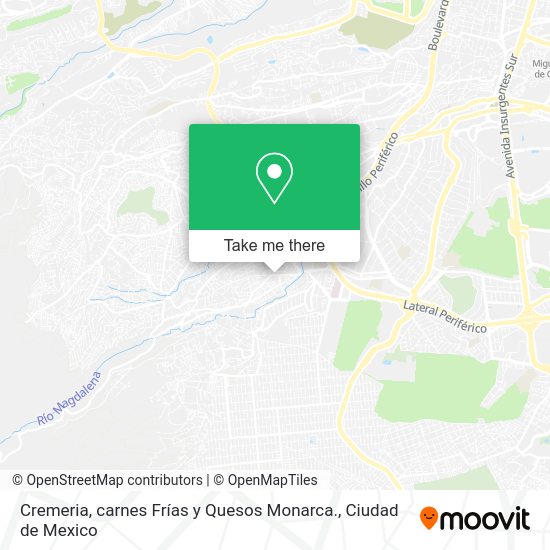 Cremeria, carnes Frías y Quesos Monarca. map
