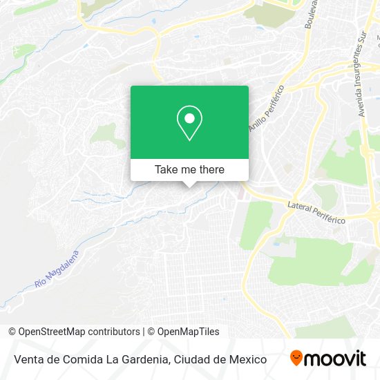 Mapa de Venta de Comida La Gardenia
