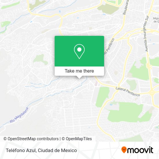 Teléfono Azul map