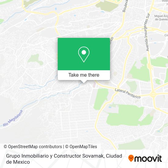 Mapa de Grupo Inmobiliario y Constructor Sovamak