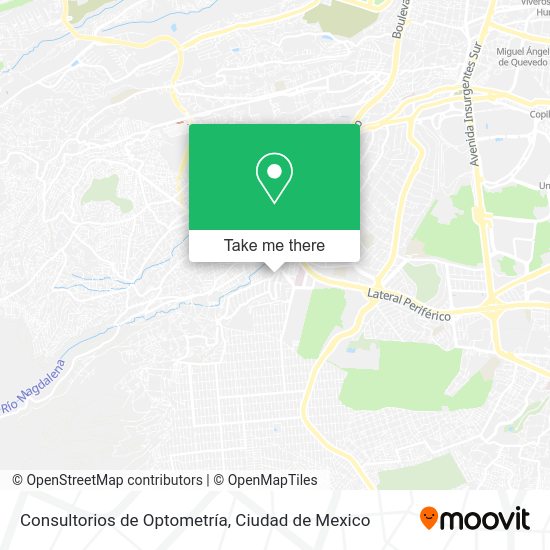Mapa de Consultorios de Optometría