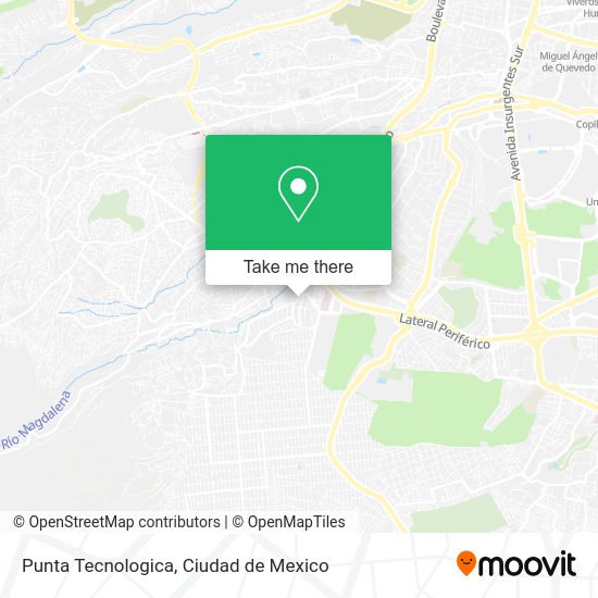 Punta Tecnologica map