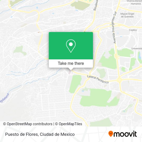 Mapa de Puesto de Flores