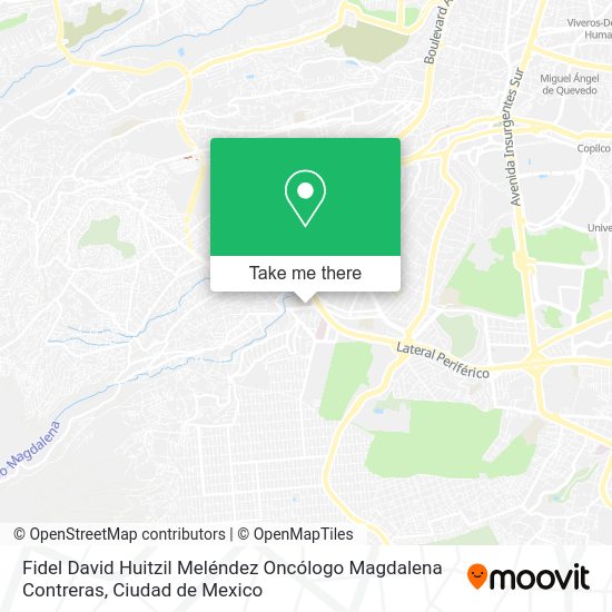 Fidel David Huitzil Meléndez Oncólogo Magdalena Contreras map