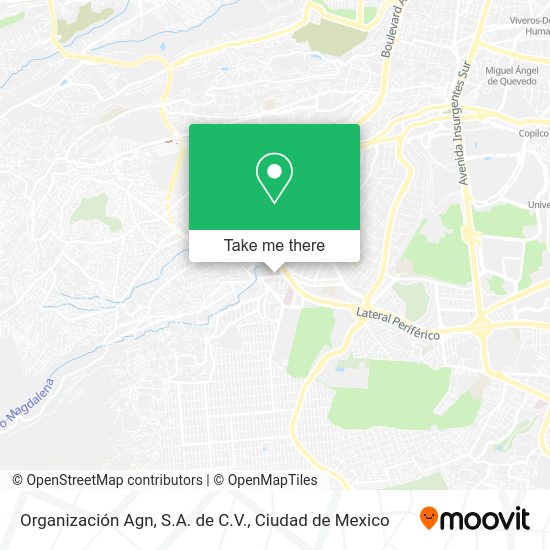 Organización Agn, S.A. de C.V. map