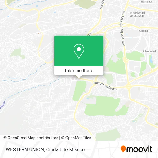 WESTERN UNION map