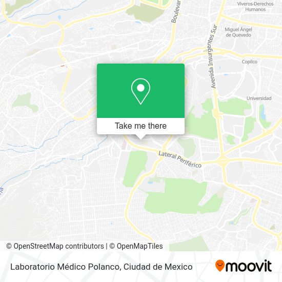 Laboratorio Médico Polanco map