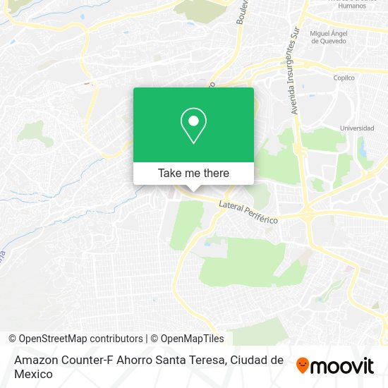 Mapa de Amazon Counter-F Ahorro Santa Teresa