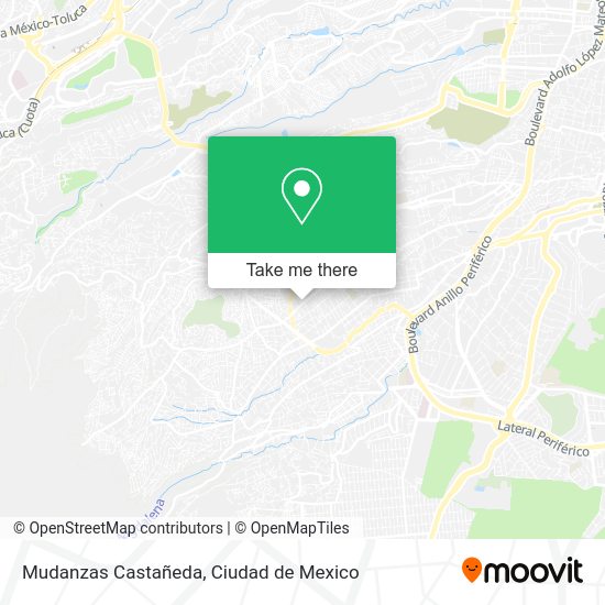 Mudanzas Castañeda map