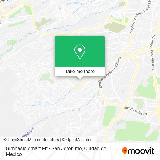 Gimnasio smart Fit - San Jerónimo map