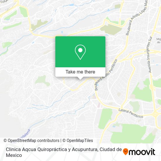 Mapa de Clinica Aqcua Quiropráctica y Acupuntura