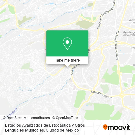 Estudios Avanzados de Estocastica y Otros Lenguajes Musicales map