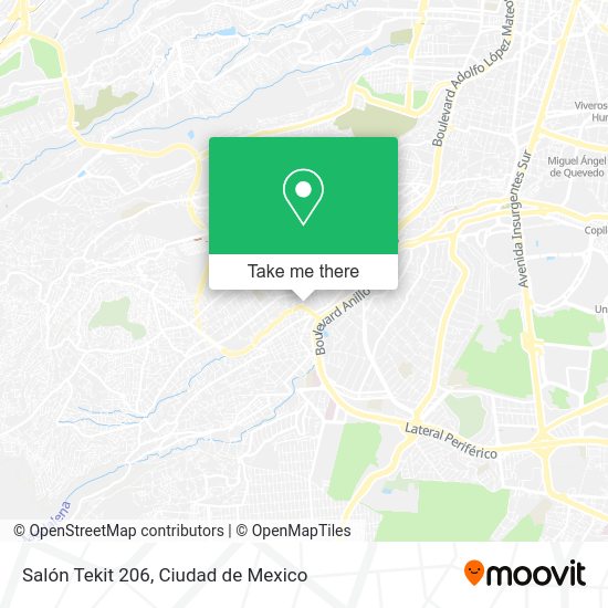 Mapa de Salón Tekit 206