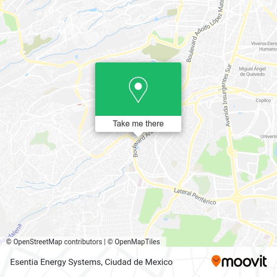 Esentia Energy Systems map