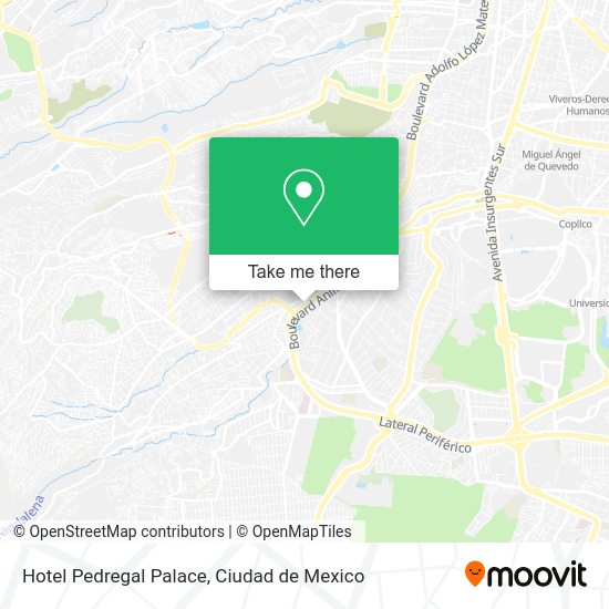 Mapa de Hotel Pedregal Palace
