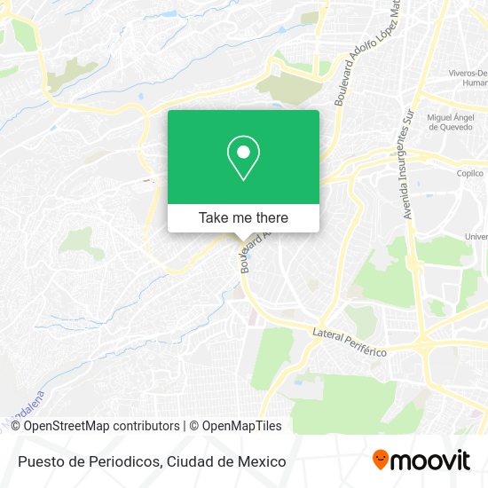 Puesto de Periodicos map