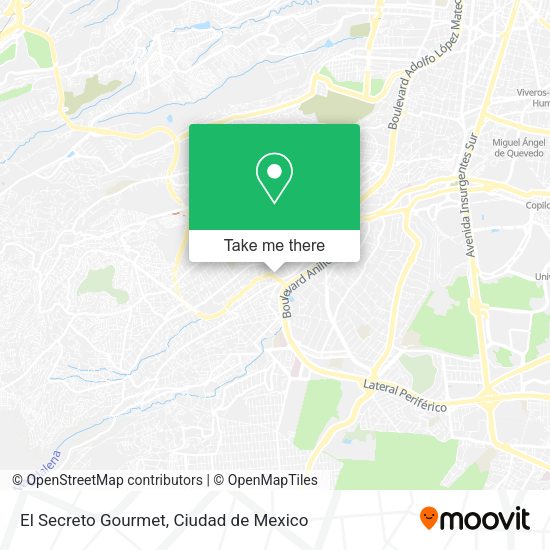 Mapa de El Secreto Gourmet
