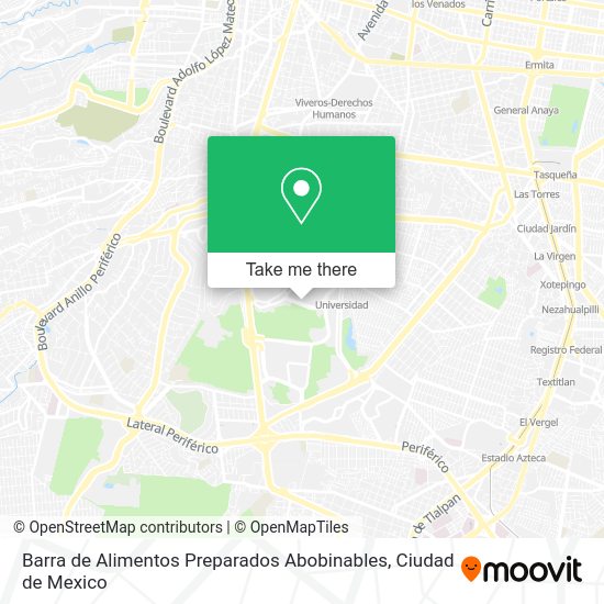 Barra de Alimentos Preparados Abobinables map