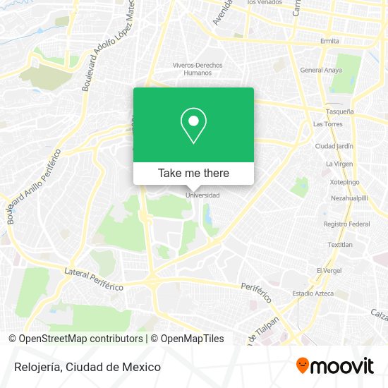 Relojería map