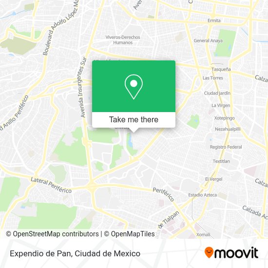 Expendio de Pan map