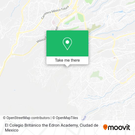 Mapa de El Colegio Británico the Edron Academy