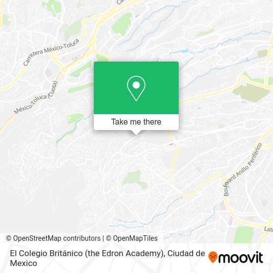 El Colegio Británico (the Edron Academy) map