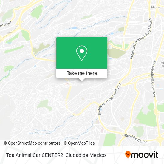 Mapa de Tda Animal Car CENTER2