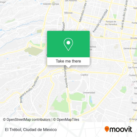 El Trébol map