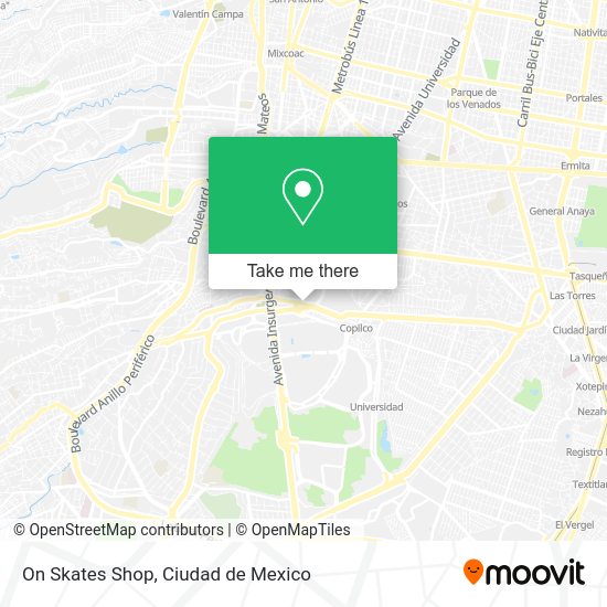On Skates Shop map