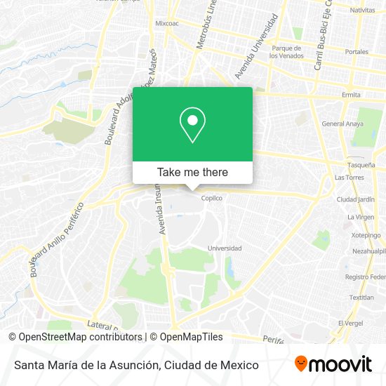 Santa María de la Asunción map