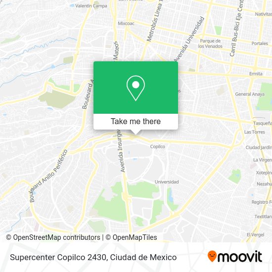 Supercenter Copilco 2430 map