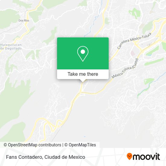 Fans Contadero map