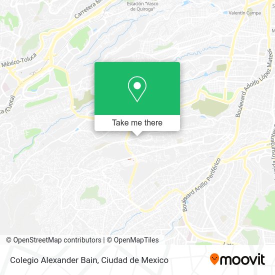 Mapa de Colegio Alexander Bain