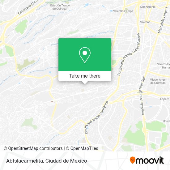 Mapa de Abtslacarmelita