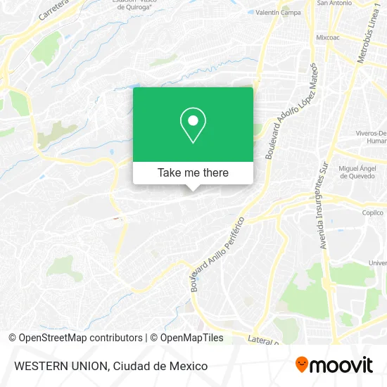Mapa de WESTERN UNION