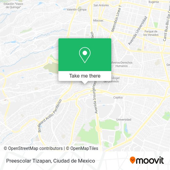 Mapa de Preescolar Tizapan