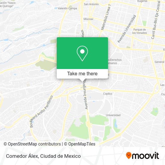 Mapa de Comedor Álex