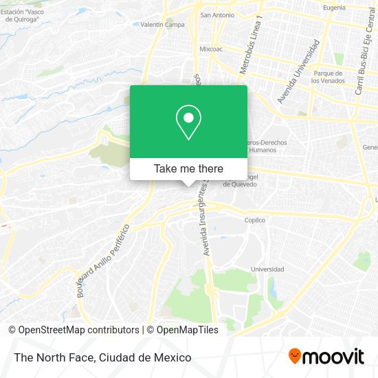 The North Face map