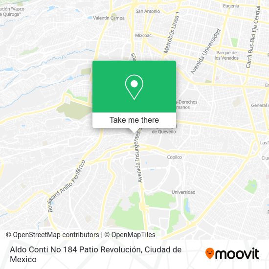 Aldo Conti No 184 Patio Revolución map