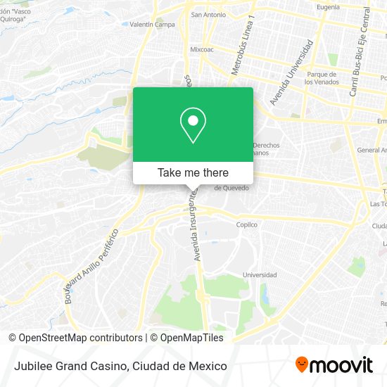 Jubilee Grand Casino map