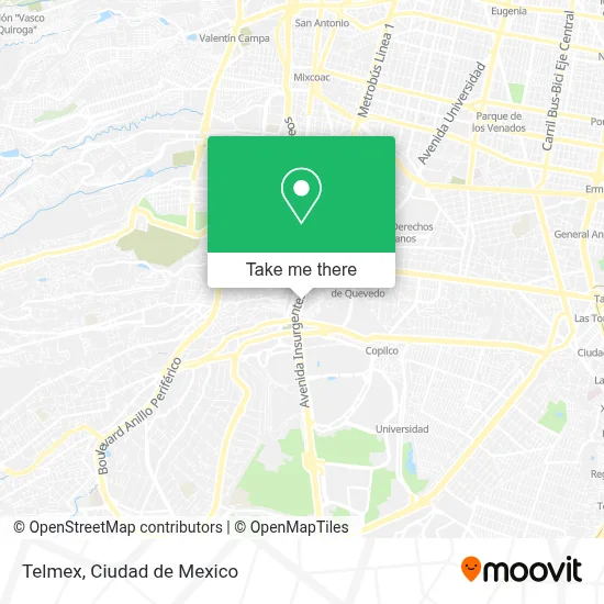 Telmex map